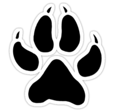 375x360 Wolf Paw Clipart 2175570