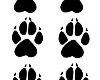 340x270 Wolf Paw Vinyl Decal Etsy