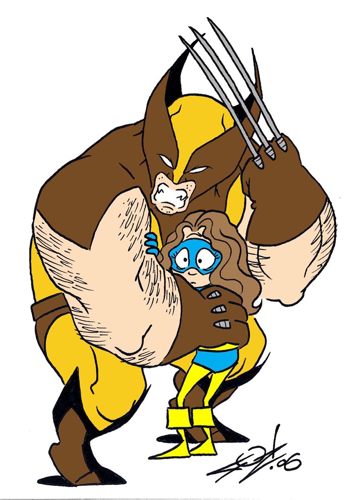 700x991 Wolverine And Kitty Pryde By Jayfosgitt