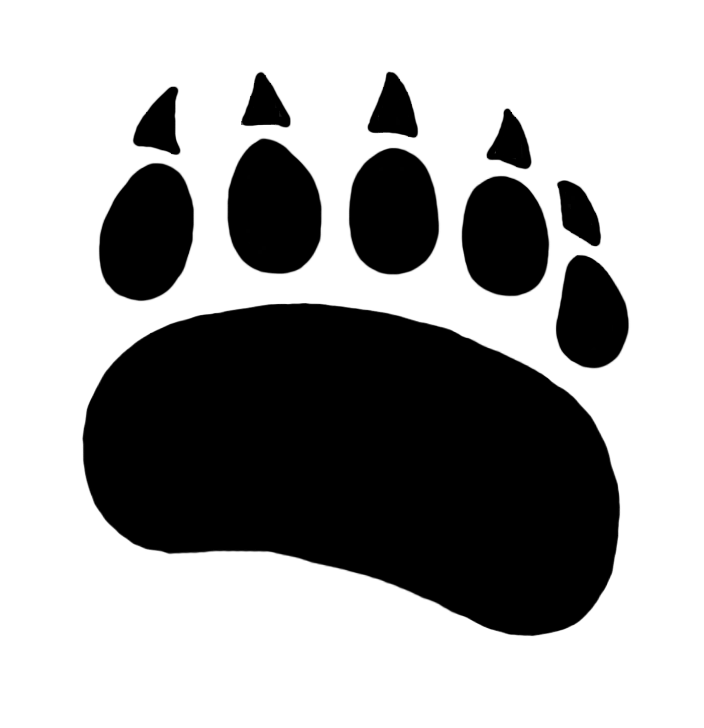 704x728 Graphics For Bear Paw Print Graphics