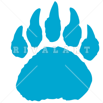 361x361 Wolverine Paw Print Clipart