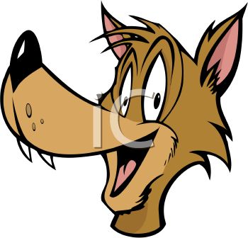 350x336 Free Cartoon Wolf Clipart