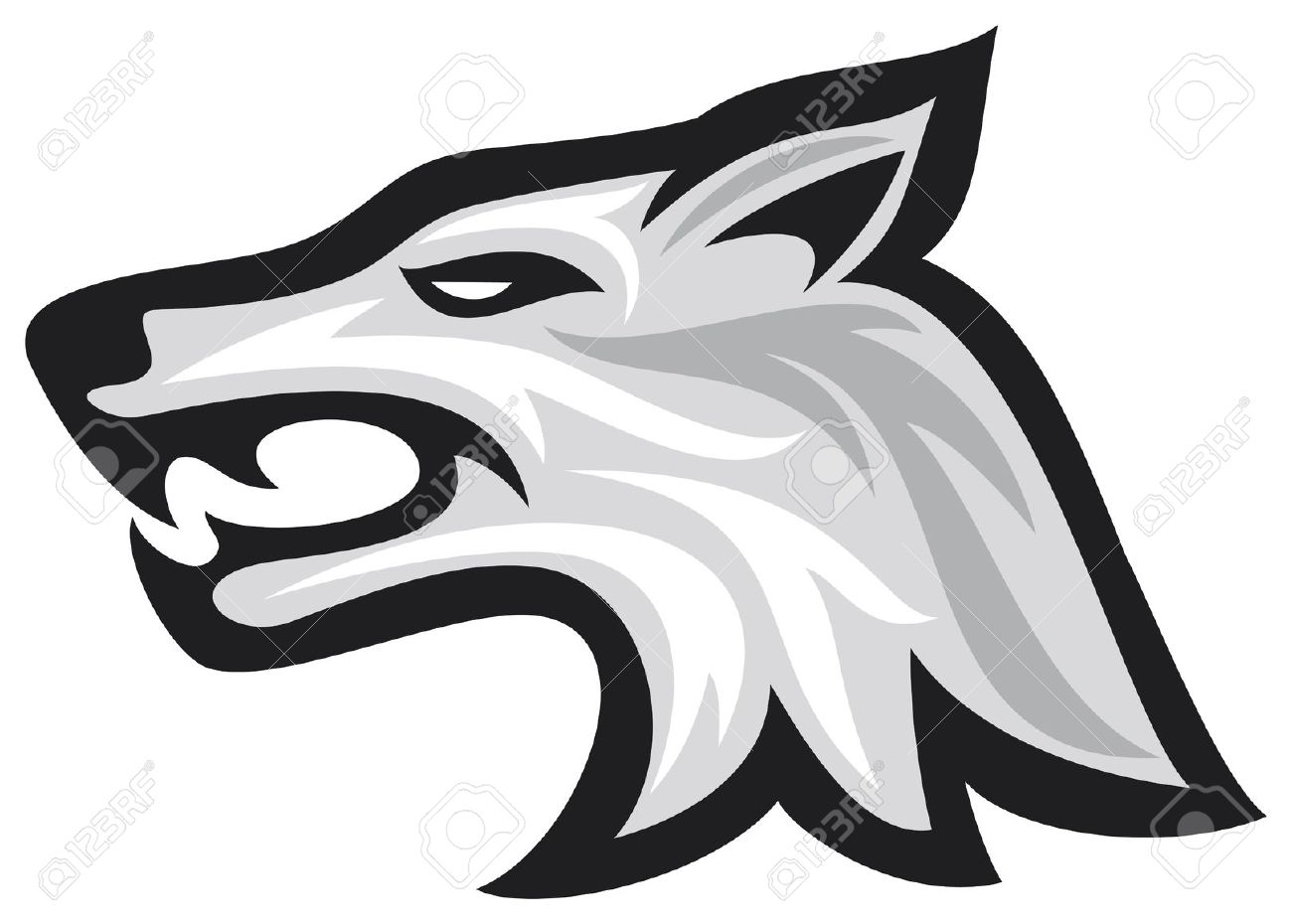 1300x930 Wolf Clipart Tribal Wolf