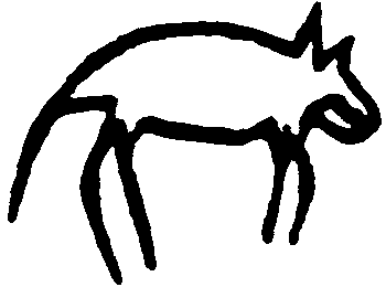 350x260 Wolf Line Drawing Cave Paintings Wolf And Paintings