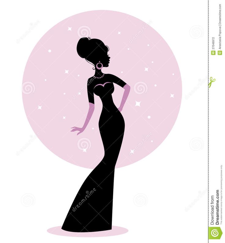 Woman Body Silhouette Clipart