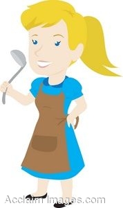 178x300 Clip Art Of A Woman Wearing An Apron
