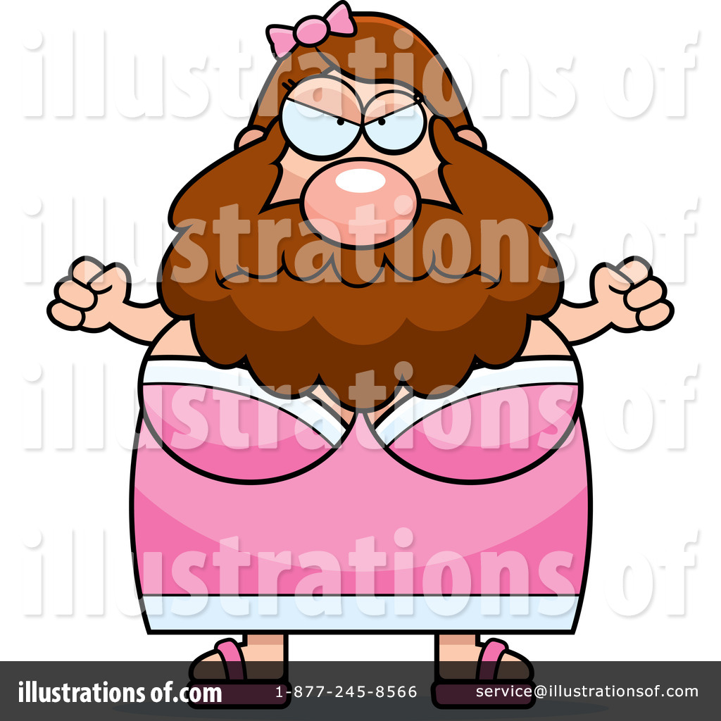 1024x1024 Bearded Lady Clipart