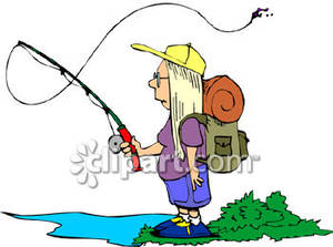 300x223 Woman Fishing