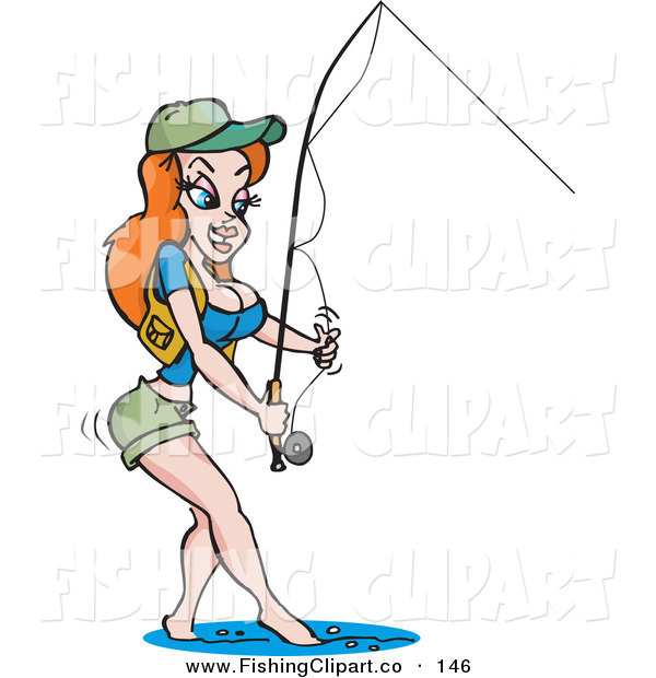 600x620 Woman Fishing Clipart 101 Clip Art
