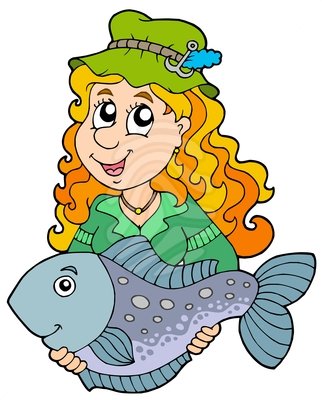 322x400 Woman Fishing Clipart Free Images 4