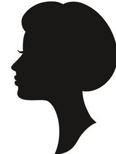 Woman Profile Silhouette Clipart