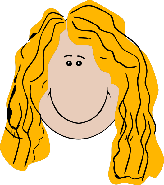 528x597 Long Hair Clipart