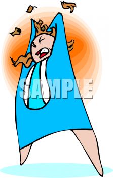 223x350 Royalty Free Clipart Image Businesswoman Pulling Her Hair Out
