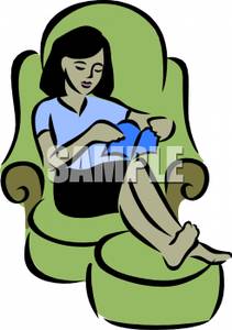 211x300 Free Clipart Image A Woman Sitting In A Chair Reading A Book