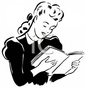 Woman Reading Book Clipart | Free download on ClipArtMag