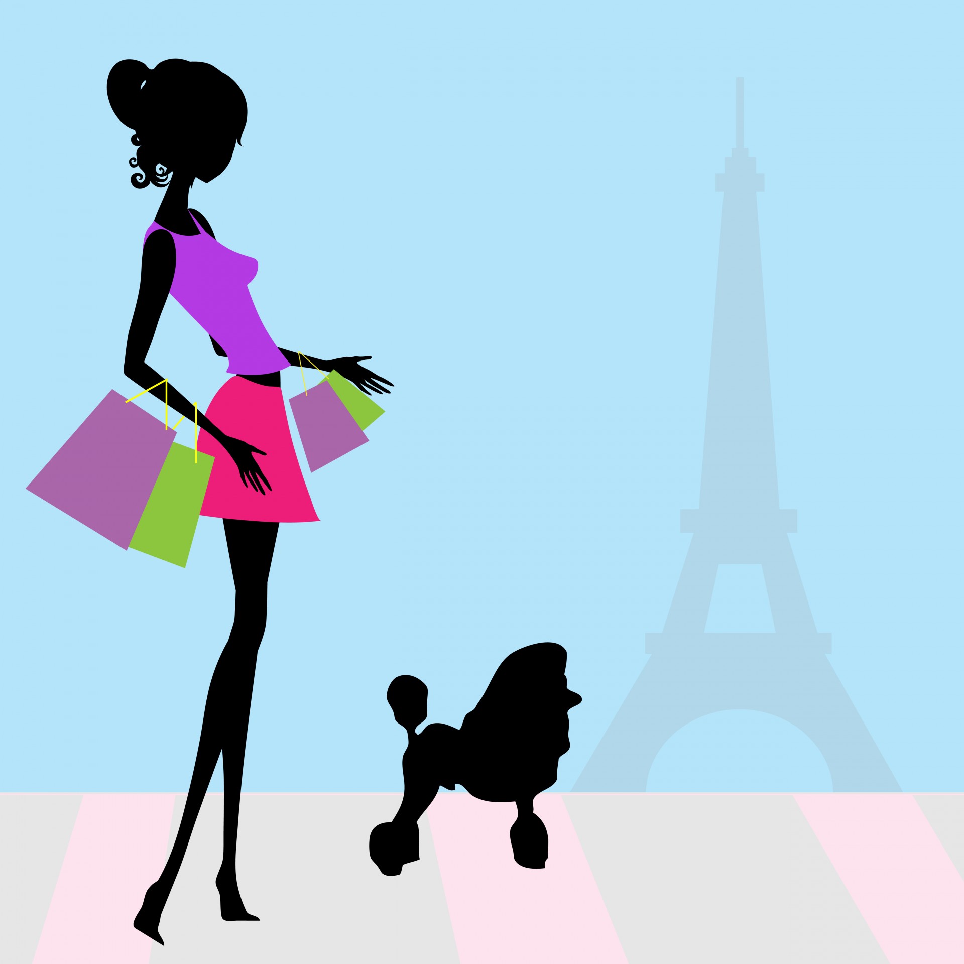 1920x1920 Fashion Woman Shopping Paris Free Stock Photo
