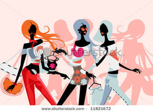 300x221 Art Image Women At A Shopping Mall