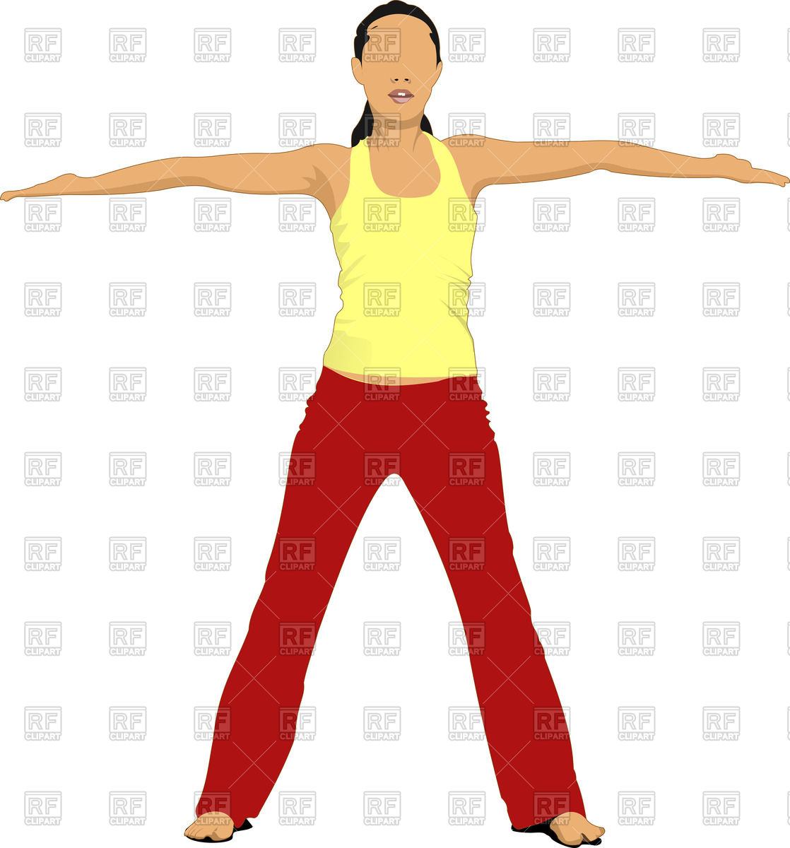 1118x1200 Silhouette Of Woman In Yoga Pose Royalty Free Vector Clip Art