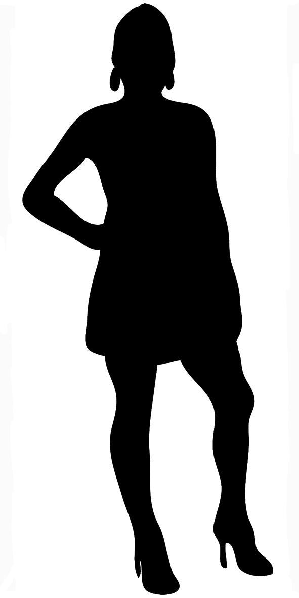 591x1181 Woman Silhouette Clip Art