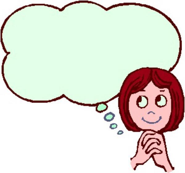 600x560 Funny Woman Thinking Clipart