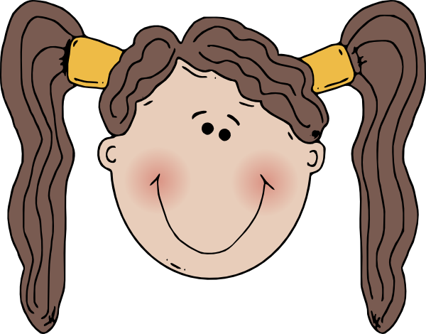 600x470 Girl Face Clip Art