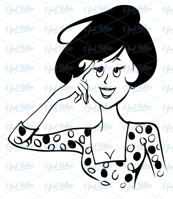 661x760 Retro Clipart Thinking Woman