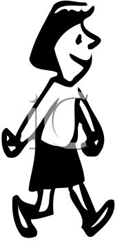 167x350 Picture Of Woman Wearing Skirt Walking With Smile In