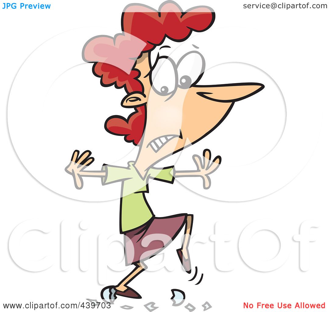 1080x1024 Royalty Free (Rf) Clip Art Illustration Of A Cartoon Woman Walking