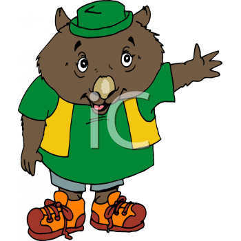 350x350 Wombat Clipart Australian