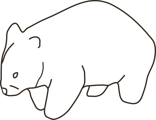 600x463 Wombat Clipart Clipart Panda