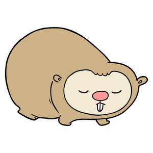 300x300 Cartoon Wombat Royalty Free Stock Image