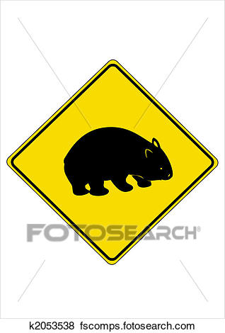 318x470 Clip Art Of Wombat K2053538