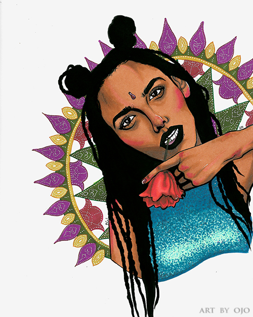 500x625 Art. Illustrations Of Beauty And Melancholy By Ojo Agi