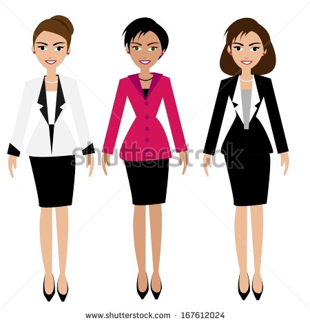 450x470 Business Women Clipart