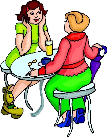 347x443 Coffee With Friends Clipart