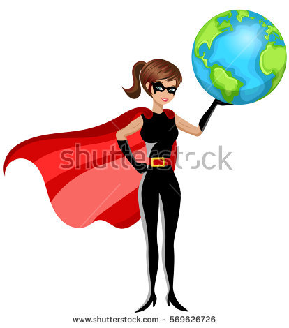 414x470 Woman Clipart Superhero