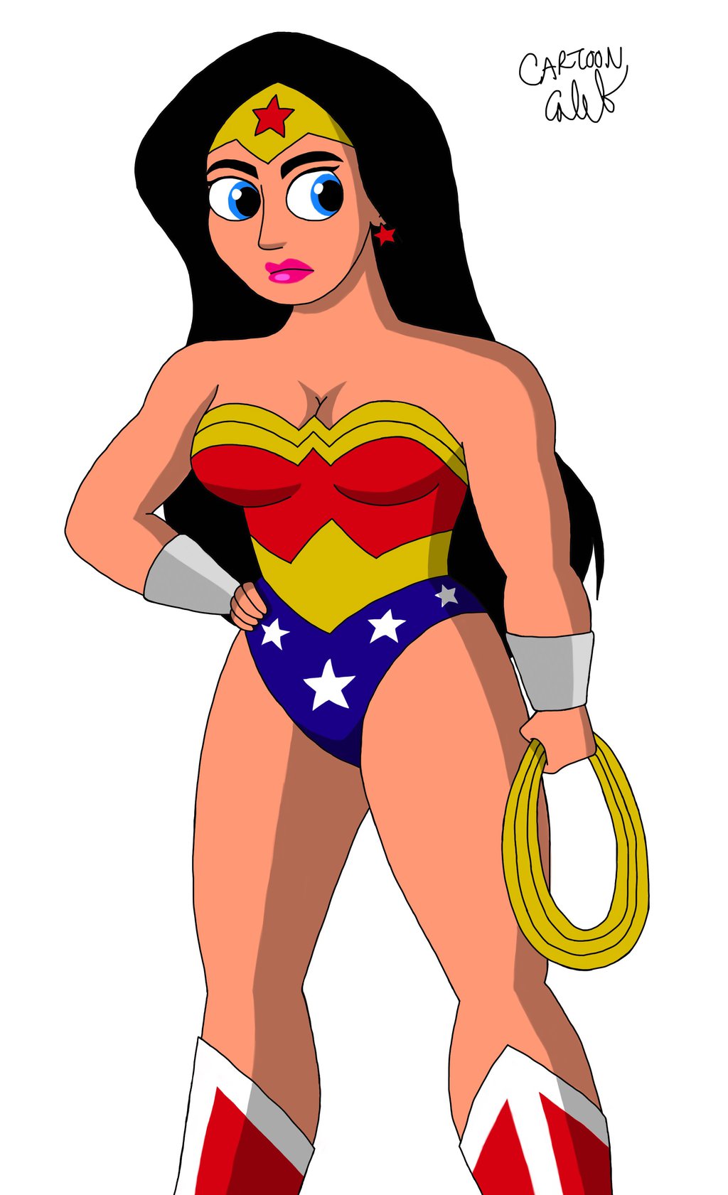 1024x1681 Wonder Woman (Remastered) By Cartooncaleb
