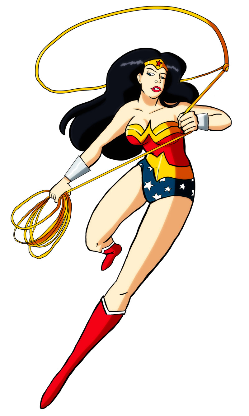 800x1337 Wonder Woman Punching Clipart