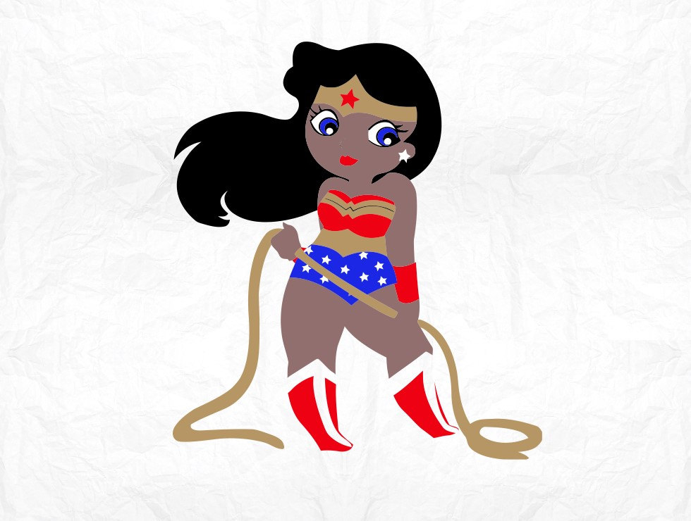980x740 Wonder Girl Svg Clipart Cut Files Silhouette Cameo Svg