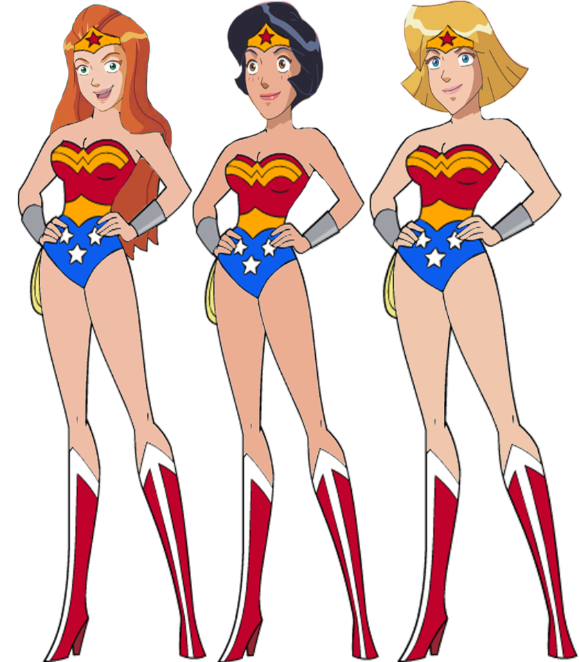 836x956 Alex, Clover And Sam As Wonder Woman By Darthraner83