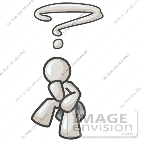 450x450 Clip Art Graphic Of A White Guy Character Wondering