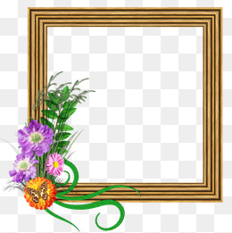 260x261 Cartoon Watercolor Wood Frame Decoration Pattern, Cartoon