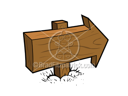 432x324 Royalty Free Cartoon Wood Arrow Sign Clipart Cartoon Wood Arrow