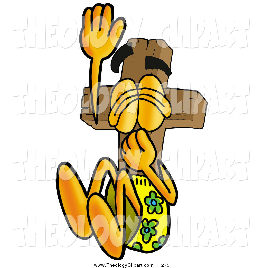 1024x1044 Clip Art Of A Sporty Wooden Cross Mascot Cartoon Character