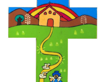 340x270 Wood Crucifix. 615cm Wood Cross With Figure