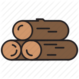 256x256 Camping, Log, Nature, Resource, Trunk, Wood Icon Icon Search Engine