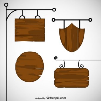 340x340 16 Wood Sign Clip Art Vectors Download Free Vector Art
