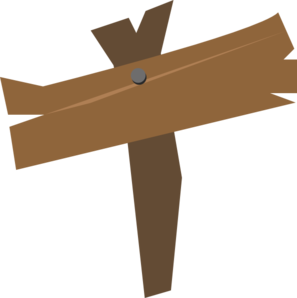 297x298 Wooden Sign Clip Art