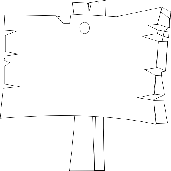 600x600 Blank Wood Sign Clip Art