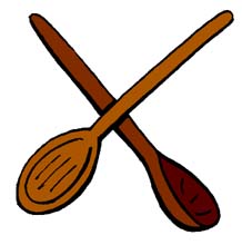 218x220 Fork Clipart Wooden Spoon